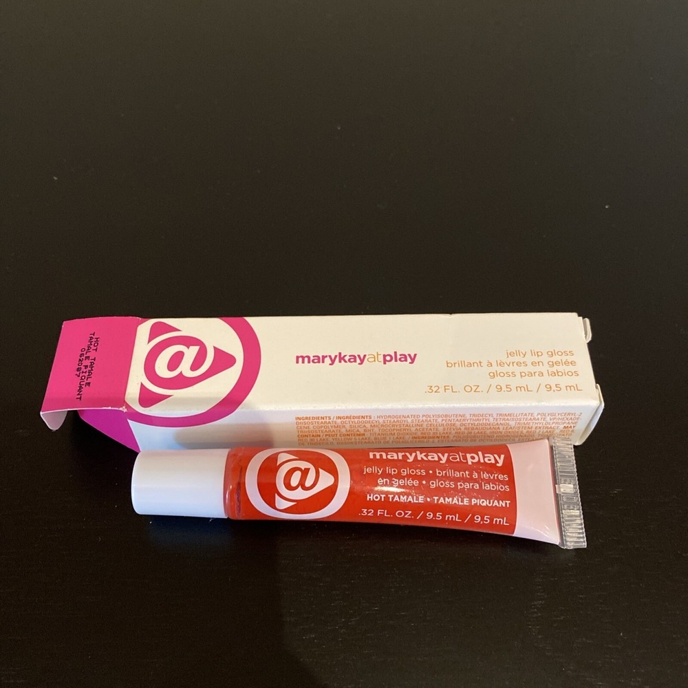 New In Box Mary Kay @ Play‎ Jelly Lip Gloss Hot Tamale #062087 ~ Full Size